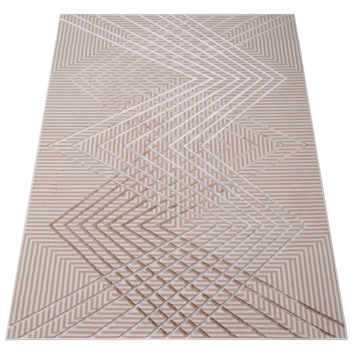 TEPPICH CRYSTAL Creme Beige 120/170 cm - Beige/Creme, Textil (120/170cm) - Tapiso