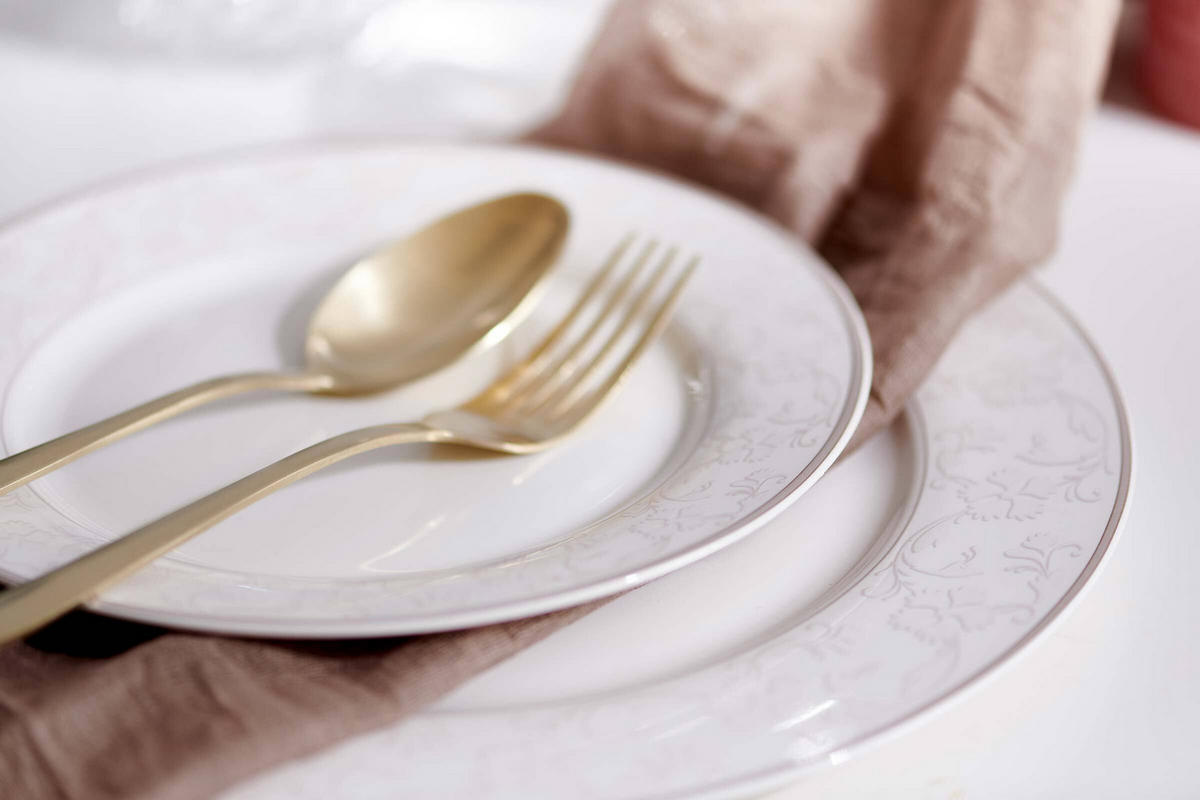 TELLER-SET Isabella beige 18er Set - Beige, Keramik (1/1/1cm) - Ritzenhoff Breker