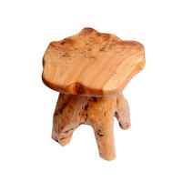 COUCHTISCH aus massivem Tannenholz in Naturfarbe, unregelmäßige Form,35/30/37 cm - Naturfarben, Holz (35/30/37cm) - Flora Grace