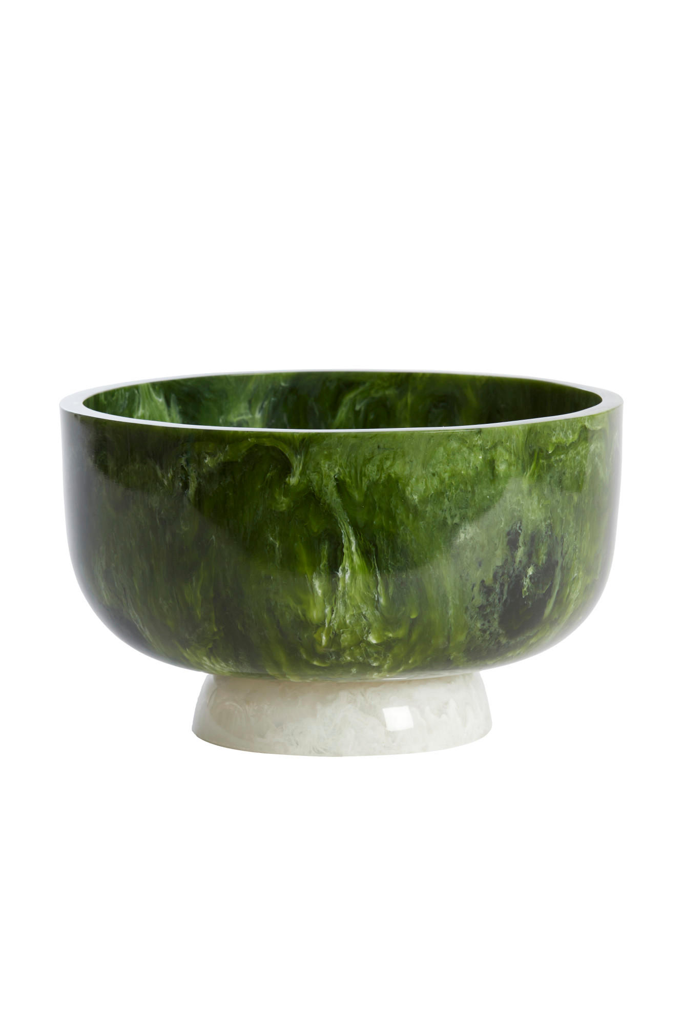 SCHALE Lewotobi Grün Ø28/17 cm - Grün, Kunststoff (28/17cm) - Light & Living