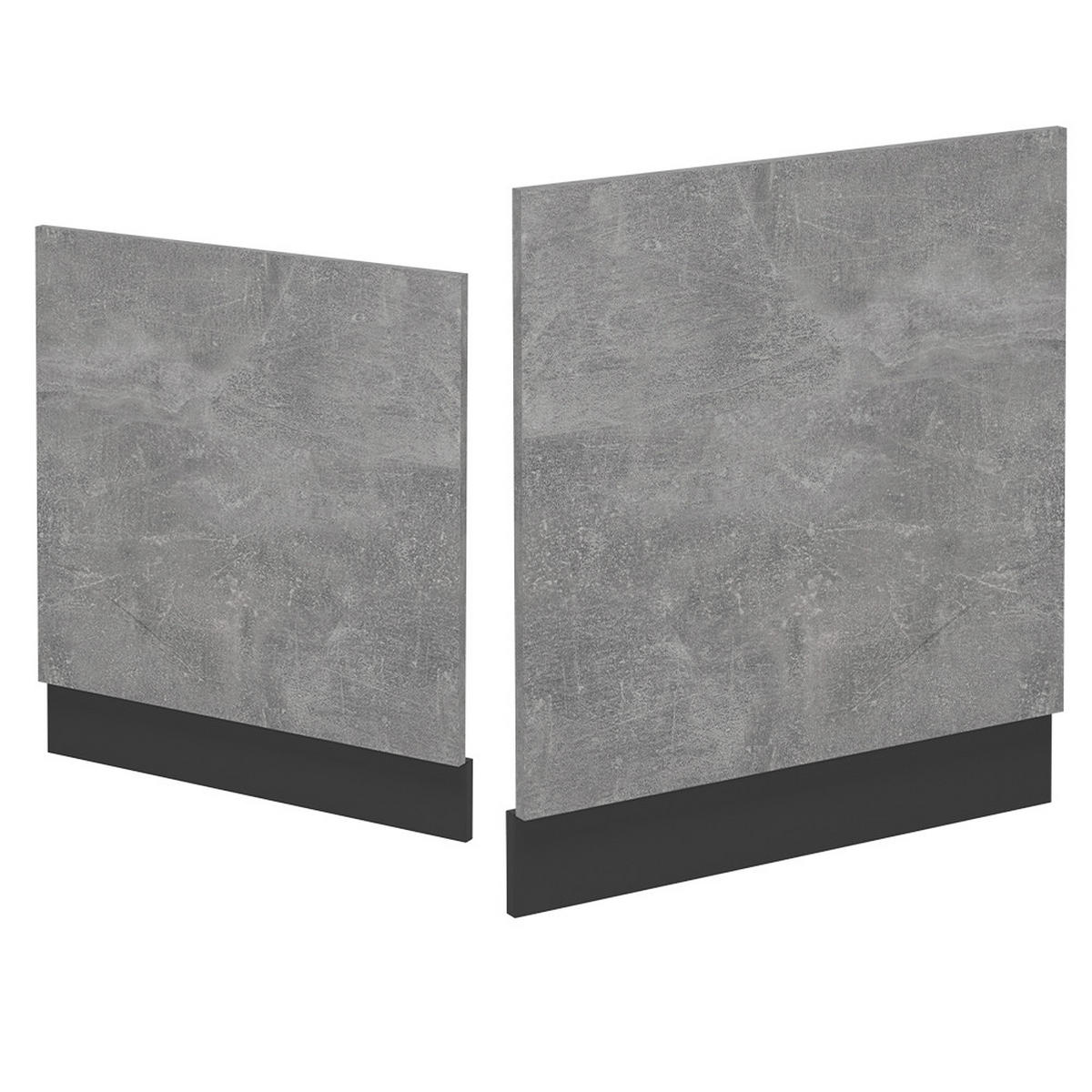 GESCHIRRSPÜLBLENDE R-Line Beton 60 cm , AP Anthrazit - Schieferfarben/Anthrazit, Holzwerkstoff (60/57.2/1.6cm) - Vicco