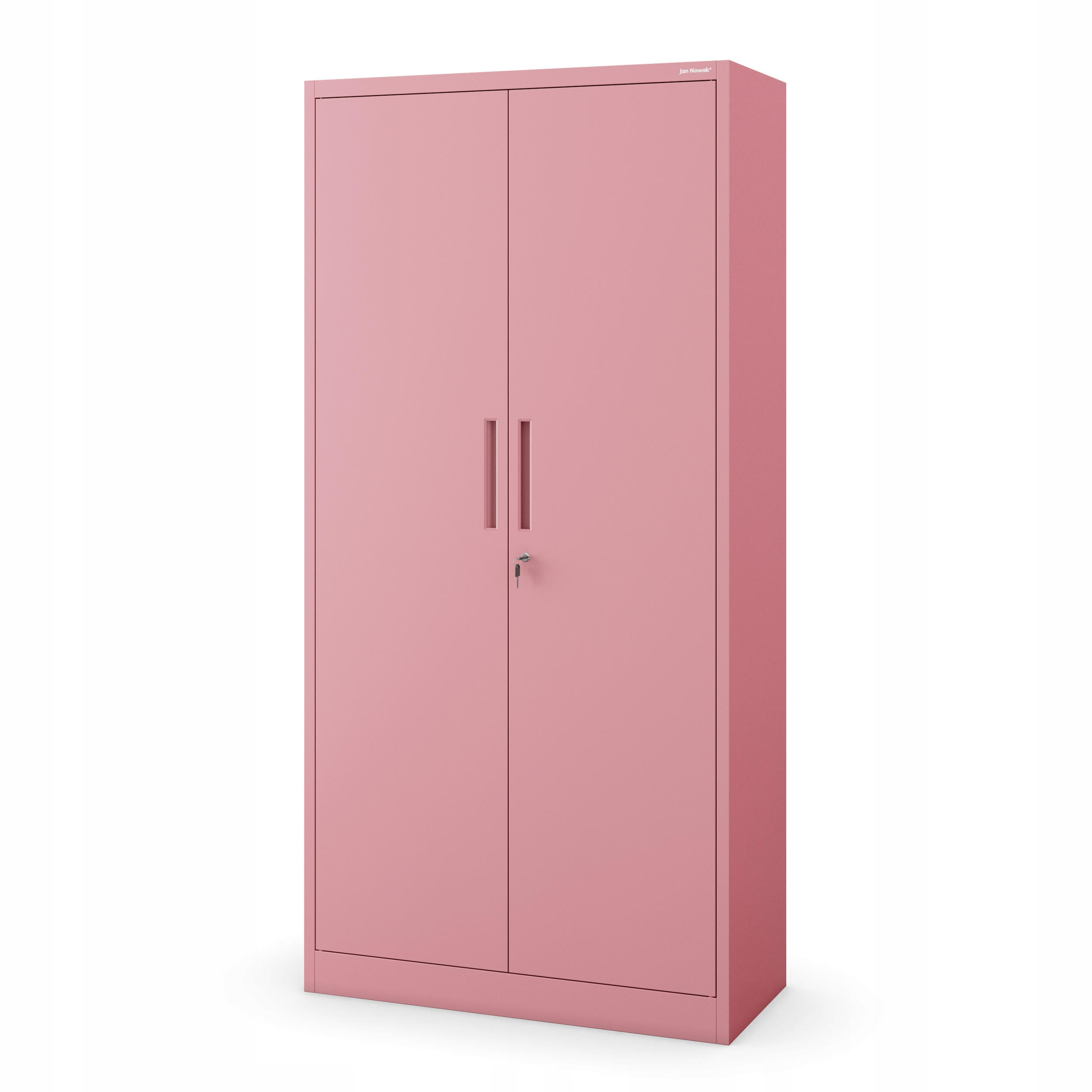 AKTENSCHRANK JAN 185x90x45 cm - Rosa, Metall (90/185/40cm) - Jan Nowak