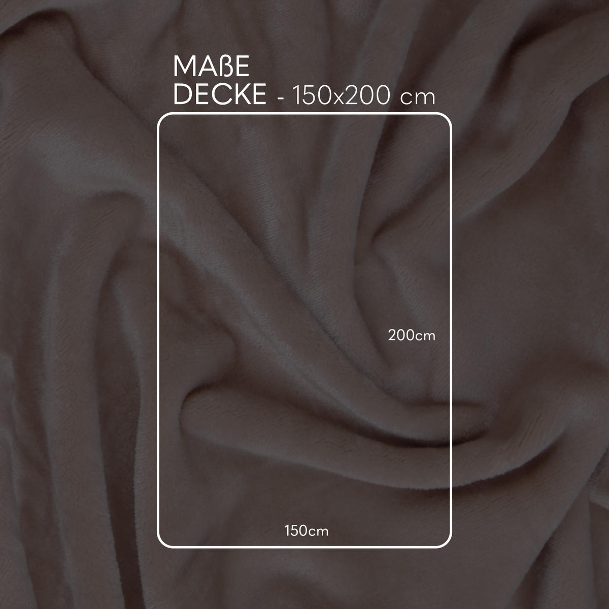 KUSCHELDECKE mit Cashmere Touch 150x200 cm Camel - Haselnussfarben, Textil (150/200cm)