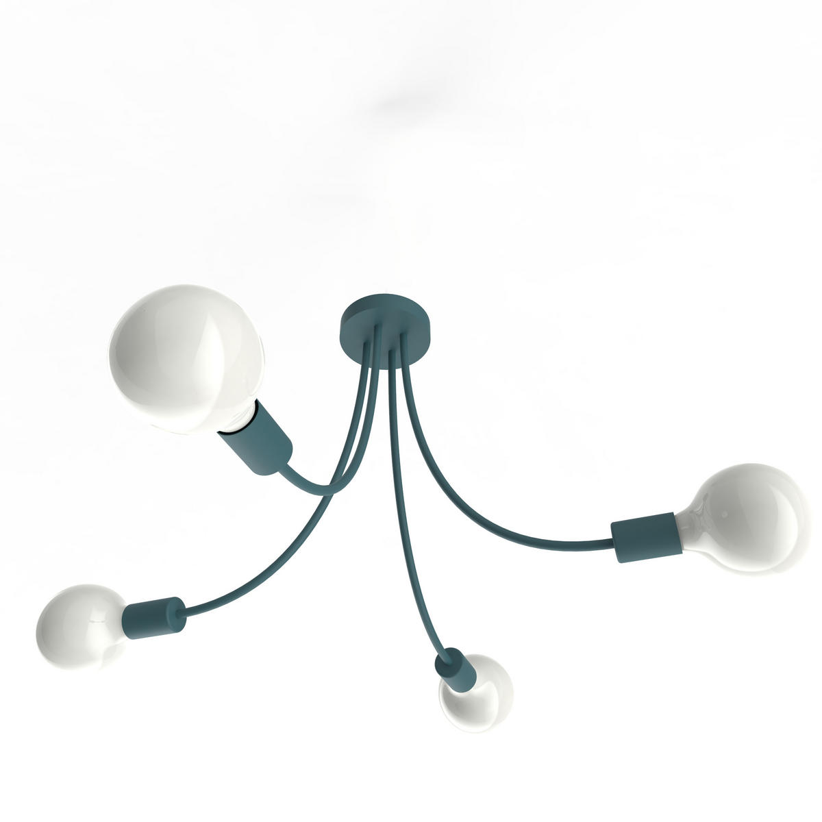 DECKENLEUCHTE - Blau, Metall (60/60/40cm) - Lumicom