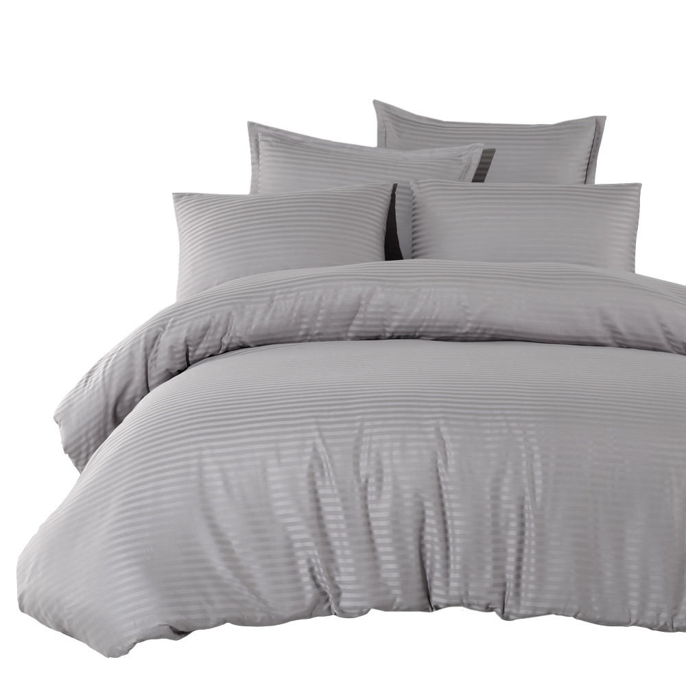 BETTWÄSCHE 3-teilig 200/200 cm YS - Hellgrau, Textil (200/200cm) - ROLFNERS