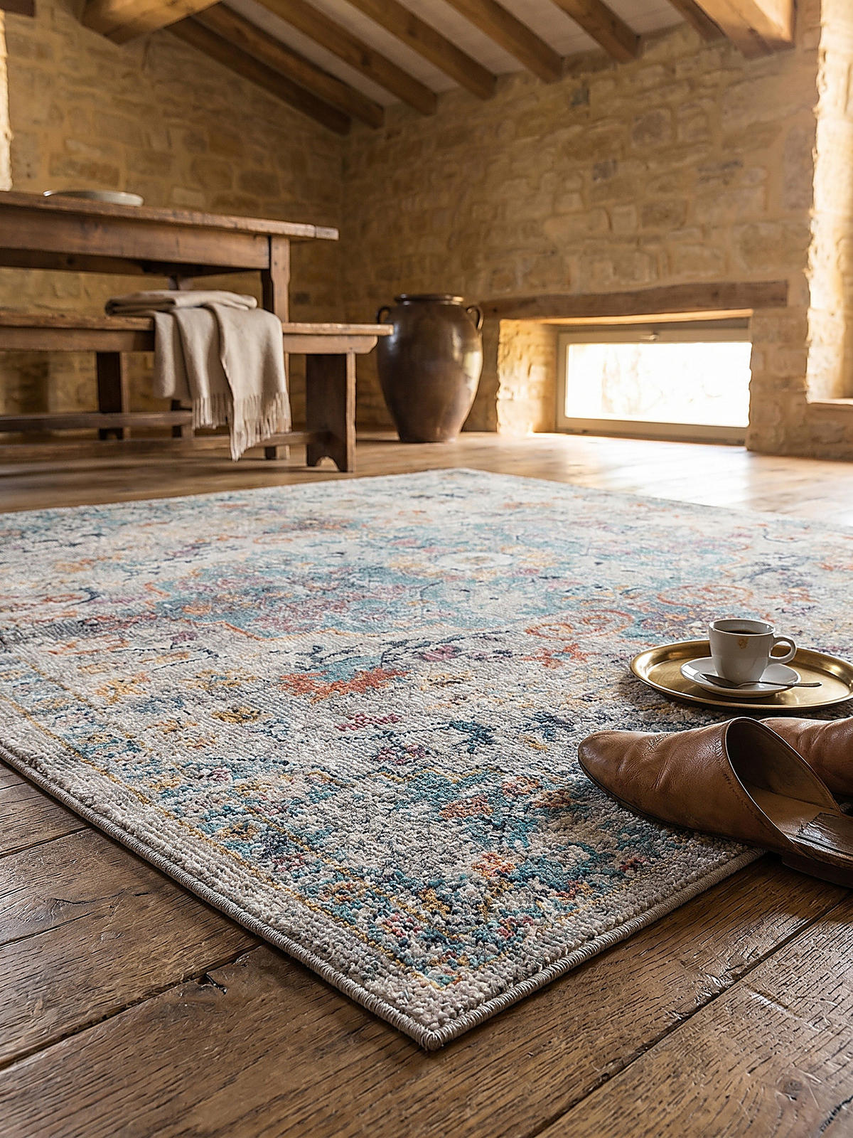 TEPPICH Outdoor Orientalisch LIMMAT Polypropylen Mehrfarbig 160 x 230 cm - Multicolor, Textil (160/230cm) - KADIMA DESIGN