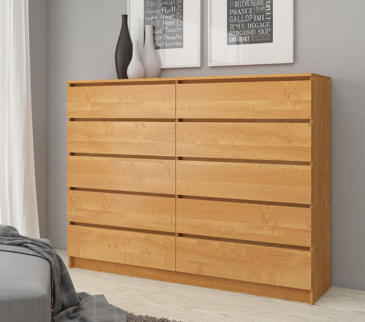 KOMMODE Erlefarben 121/138/40 - Erlefarben, Holzwerkstoff (138/121/40cm) - RAUMHIRSCH FURNITURE