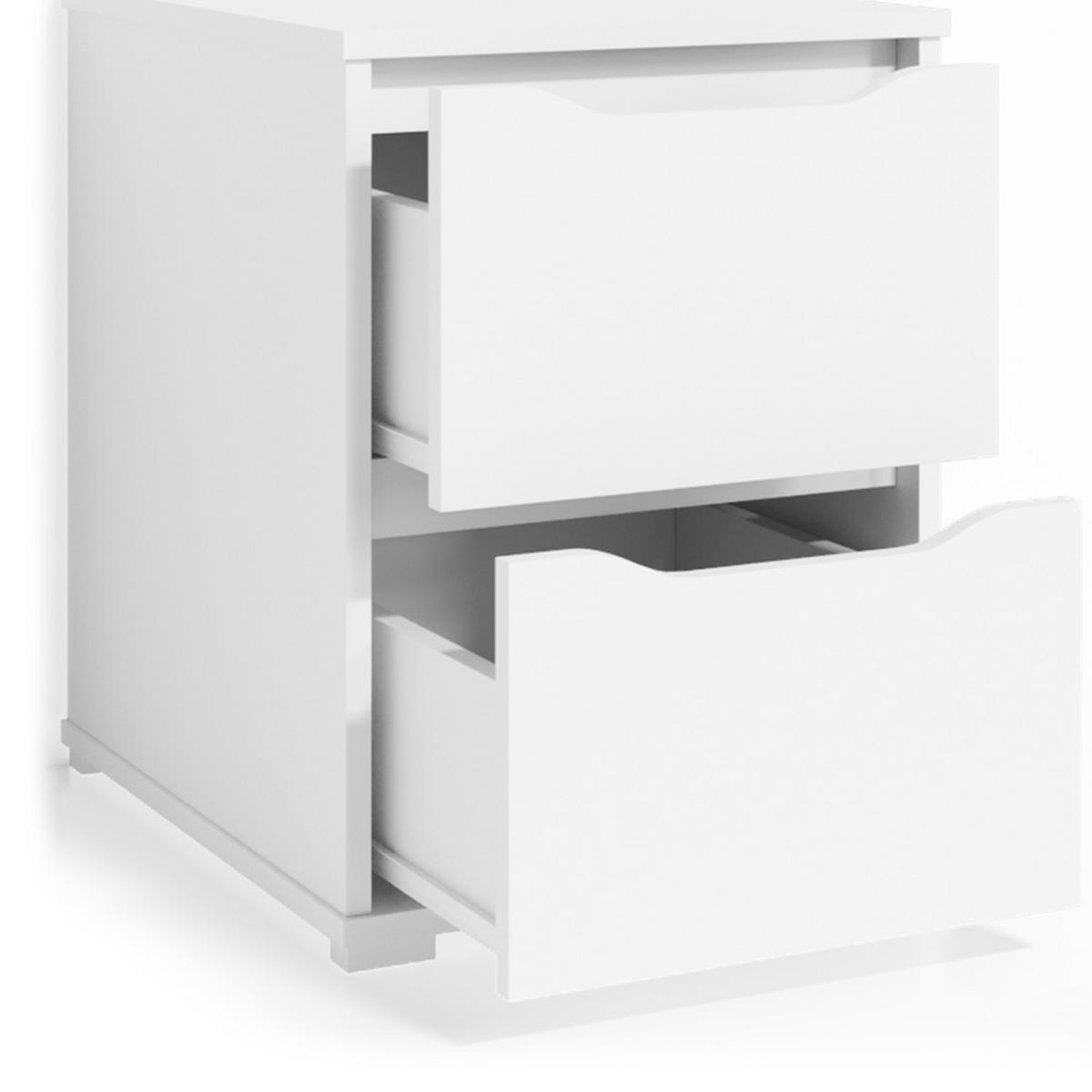 KOMMODE Ruben Weiß 40.2 x 53.6 cm - Weiß, Holzwerkstoff (40.2/53.6/48cm) - Vicco