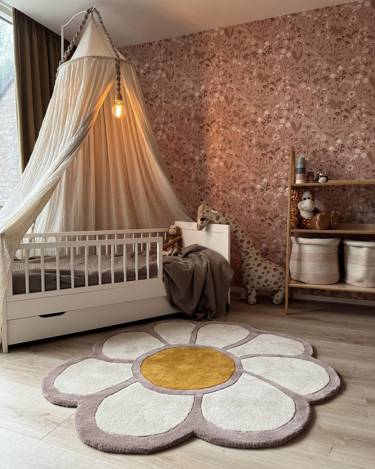 KINDERTEPPICH Thumbelina 120/120 cm - Multicolor, Naturmaterialen (120/120cm) - Beliani