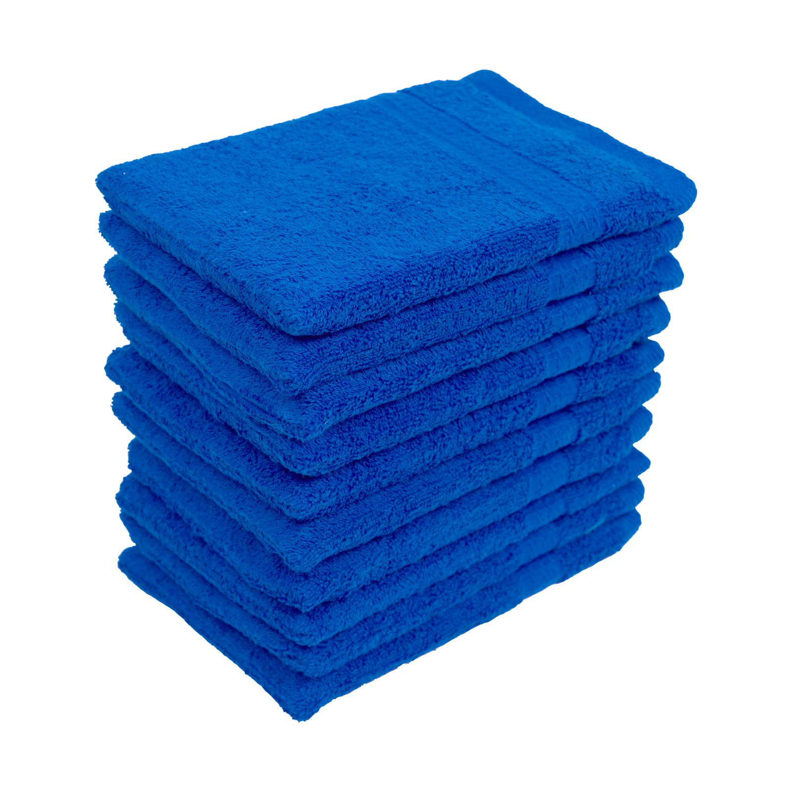 WASCHLAPPEN 16x21 cm aus 100% Baumwolle 500g/m2, 10er Set Waschhandschuhe Royal Blau - Blau, Textil (16/21cm) - Carpe Sonno