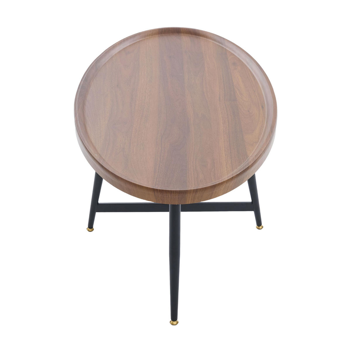 KONFERENČNÍ stolek 110/55/45 cm hnědá z MDF s kovovou konstrukcí - hnědá, kompozitní dřevo (110/55/45cm) - OKWISH
