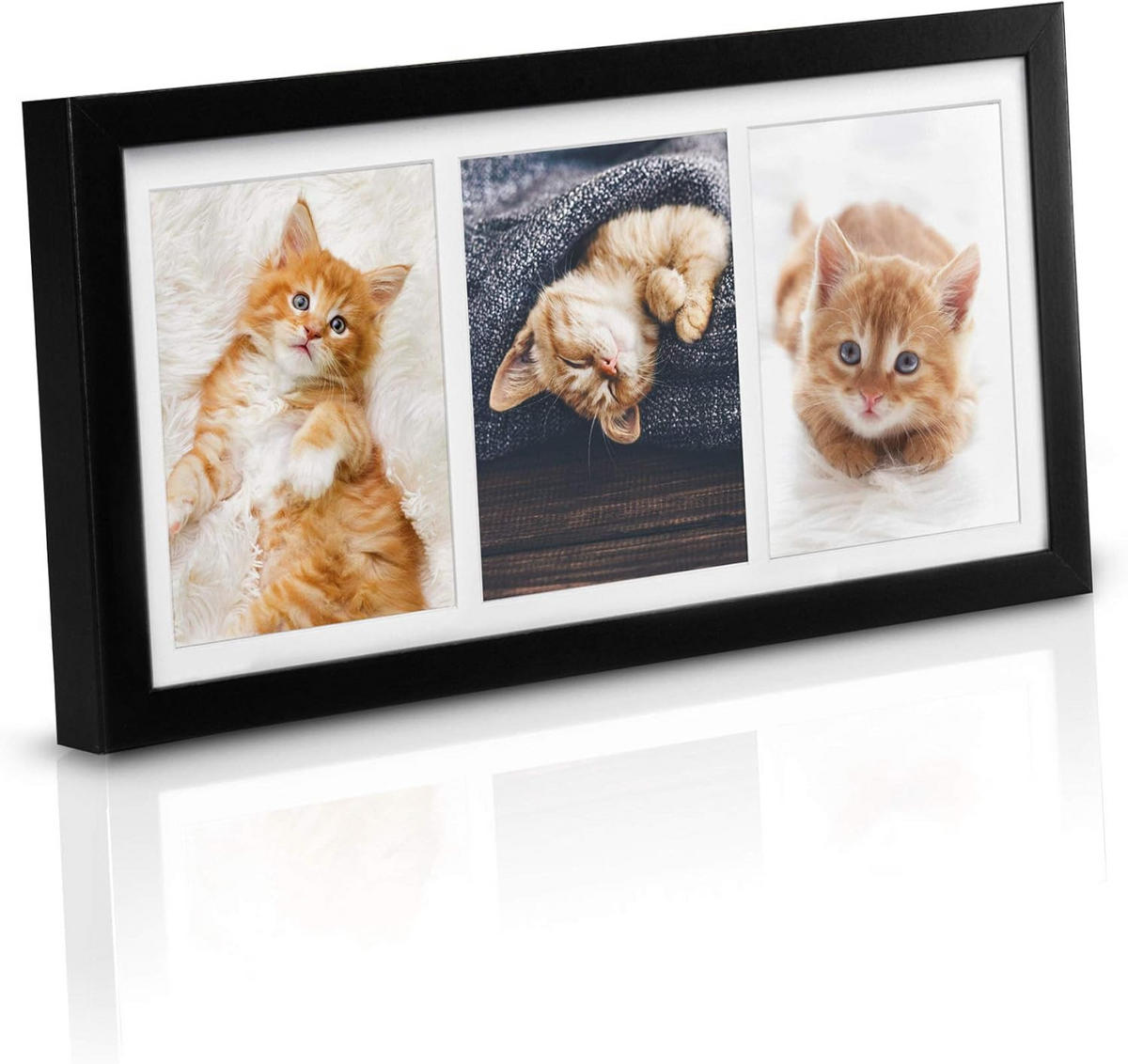 BILDERRAHMEN Galeria 10x15cm Schwarz (6tlg) - Schwarz, Holzwerkstoff (20/2/37cm) - BoMoe
