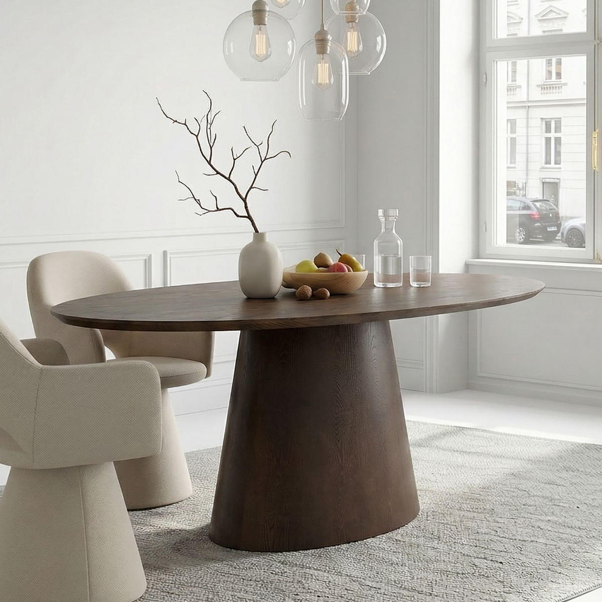 ESSTISCH AURA dunkelbraun - Dunkelbraun, Holzwerkstoff (110/180/76cm) - IDIMEX