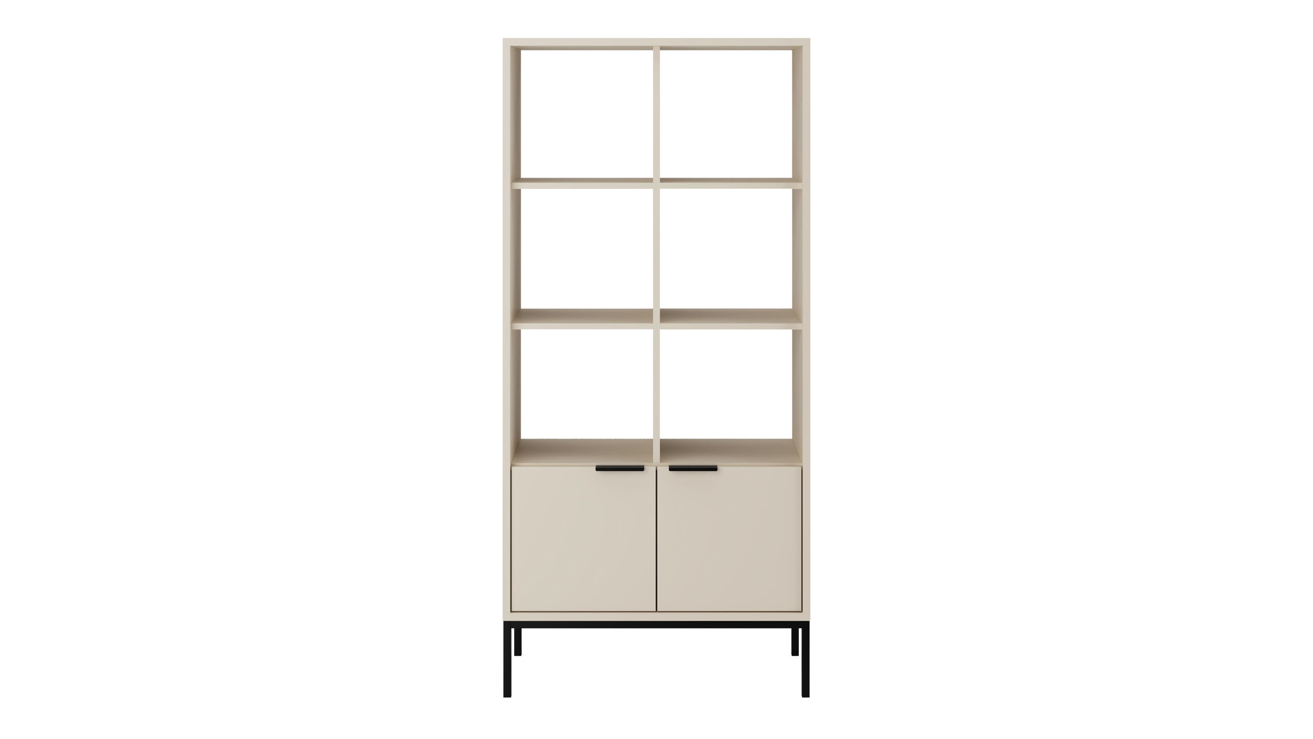 BÜCHERREGAL Austin 40/171,3/80 cm - Beige/Schwarz, Holzwerkstoff (40/171/80cm) - Kocot Kids