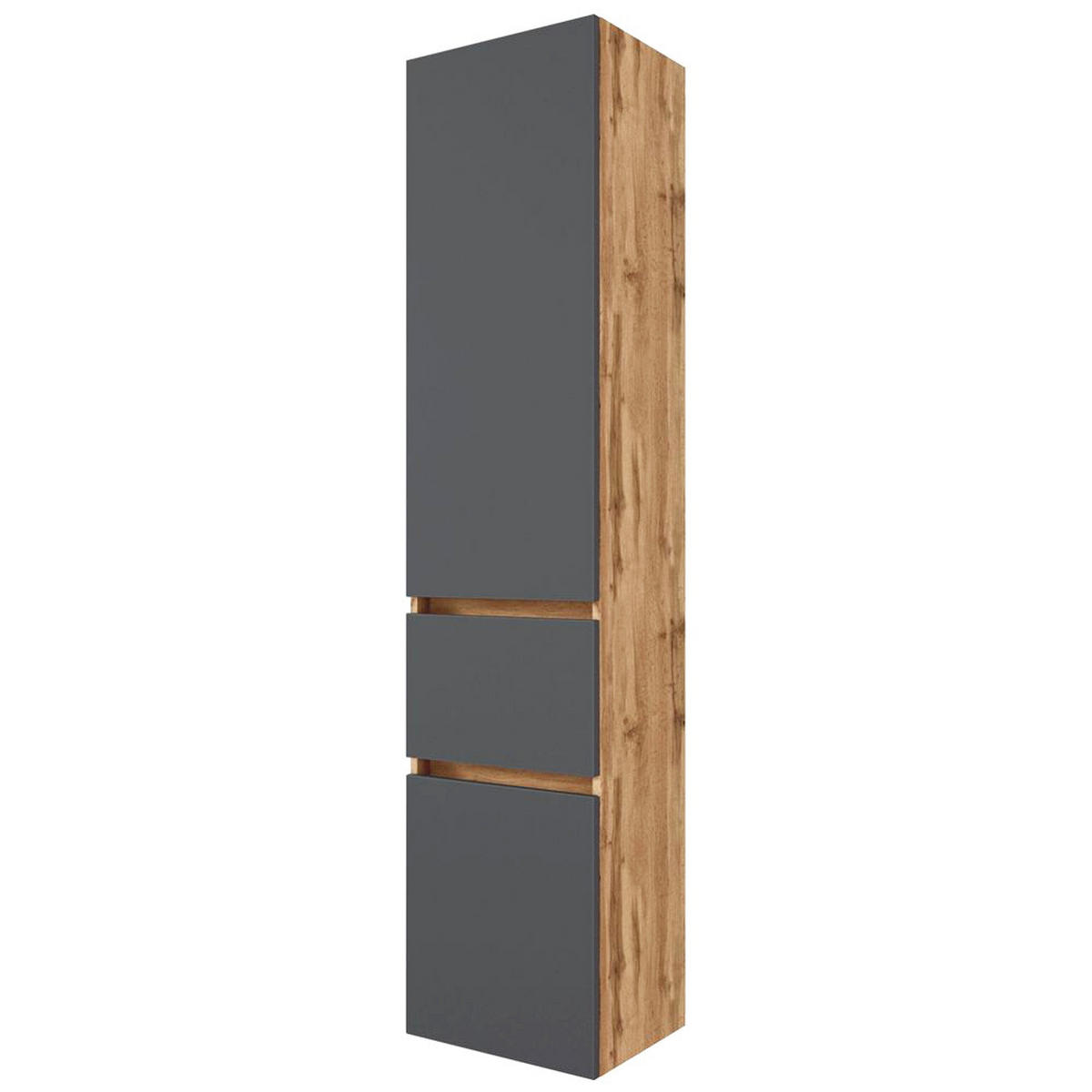 BADMÖBEL-SET 4-TLG. Lourosa-03 - Braun/Grau, Holzwerkstoff (180/200/47cm) - Lomado
