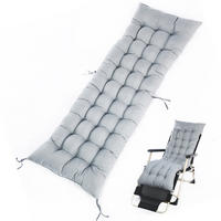 SONNENLIEGENAUFLAGE für Garten- und Terrassenstühle aus Polyester Schaumstoff in Grau 160 cm B x 50 cm - Grau, Textil (50/160cm) - Livingandhome