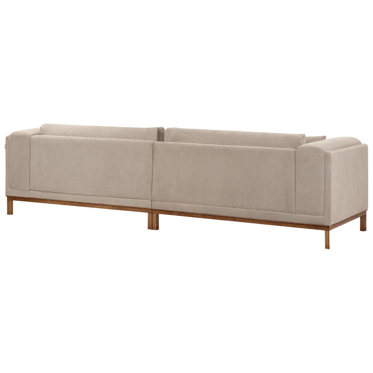 4-SITZER-SOFA Stoff Taupe Veng - Taupe/Beige, Textil (308/79/90cm) - Beliani