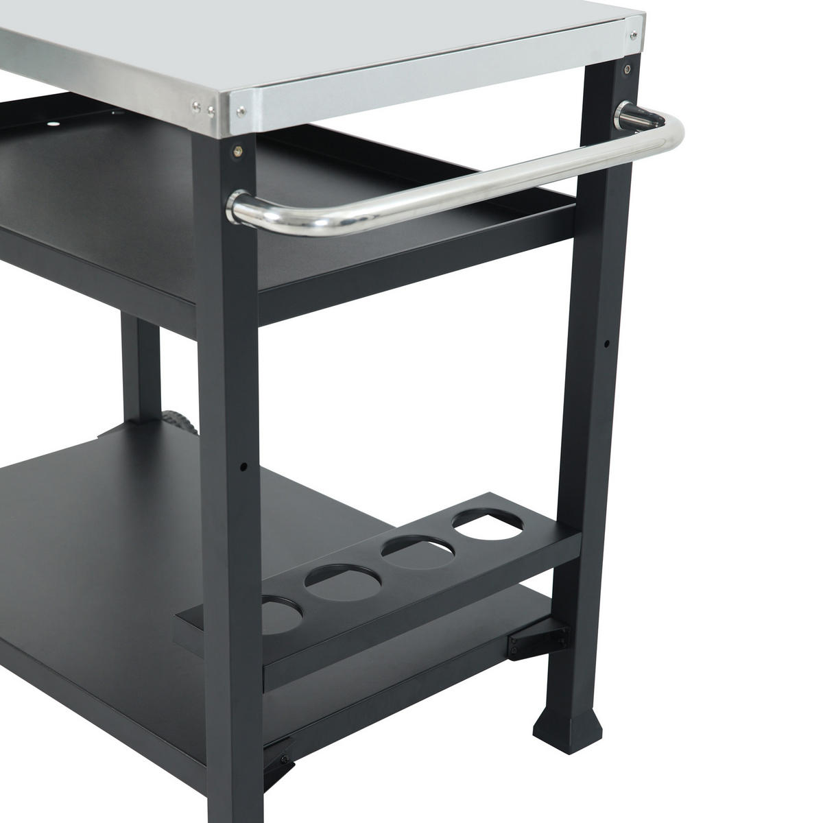 GRILLWAGEN NIKAN - Schwarz, Metall (100/85/63cm) - TAINO
