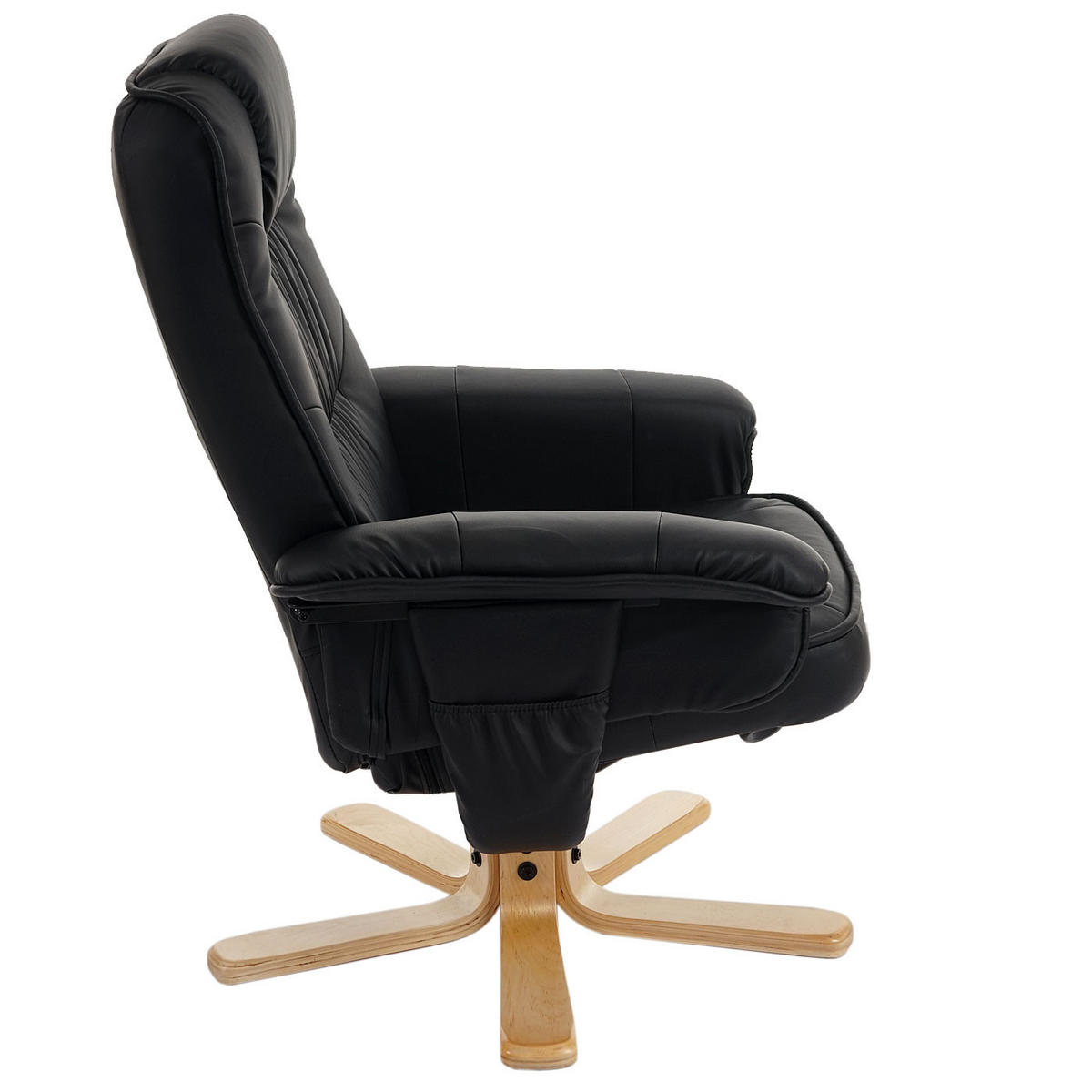 RELAXSESSEL Schwarz - Schwarz, Textil (80/100/70cm) - MCW
