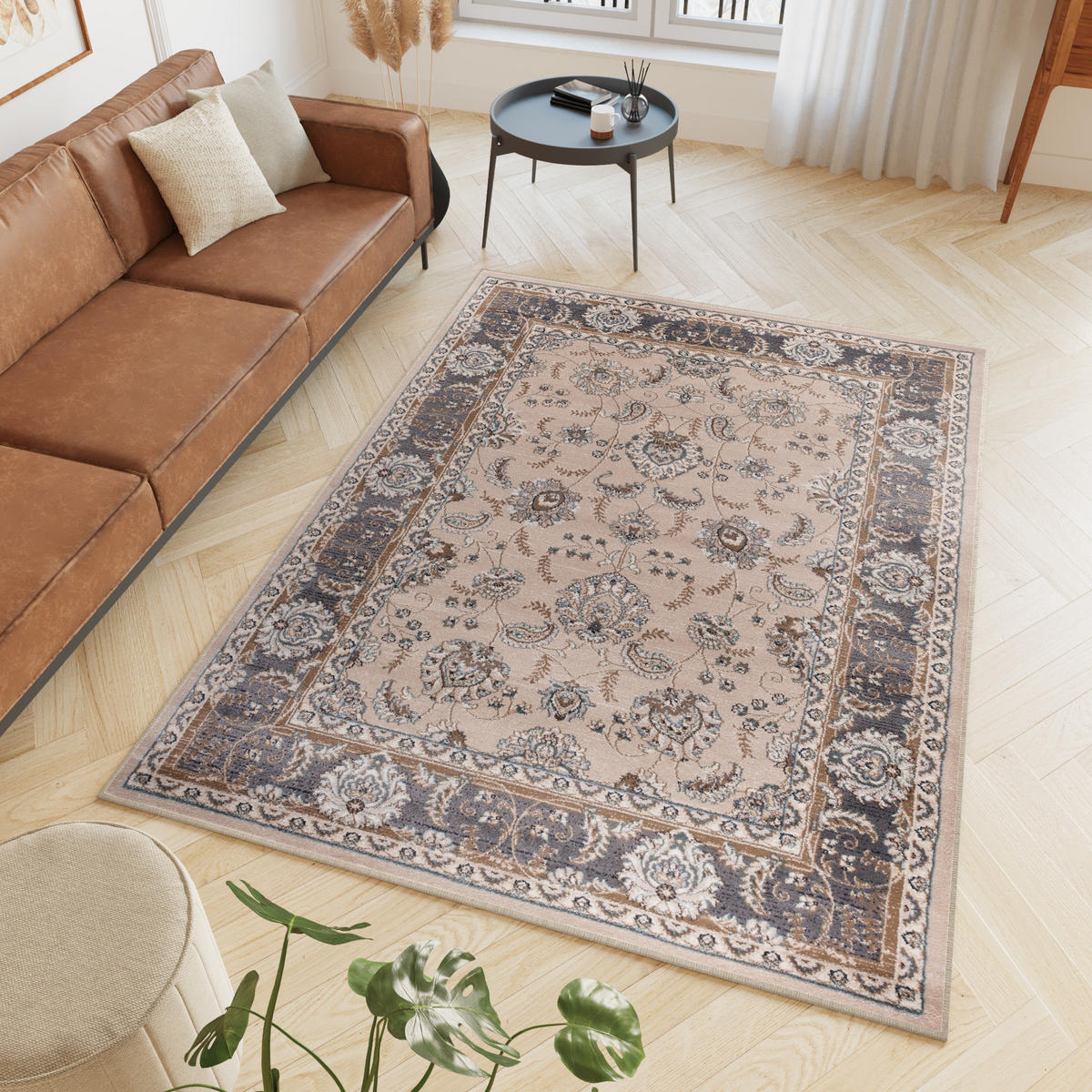 TEPPICH COLORADO CHU Hellbeige 120/170 cm - Hellbraun, Kunststoff (120/170cm)