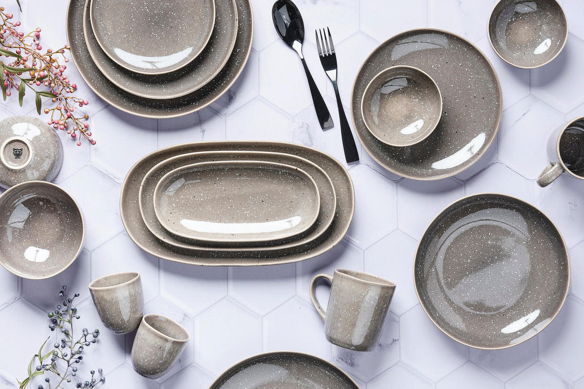 SCHALEN Stellar Ø11,5cm - 6er-Set - Betongrau - Grau, Keramik (11.5cm) - Björn