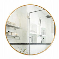 SPIEGEL, gold 70/70 cm - Goldfarben, Glas (70/9/70cm)