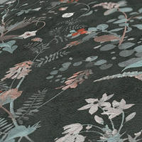 VLIESTAPETE Schwarz 53/1005 cm - Schwarz, Textil (53/1cm) - KUNSTLOFT