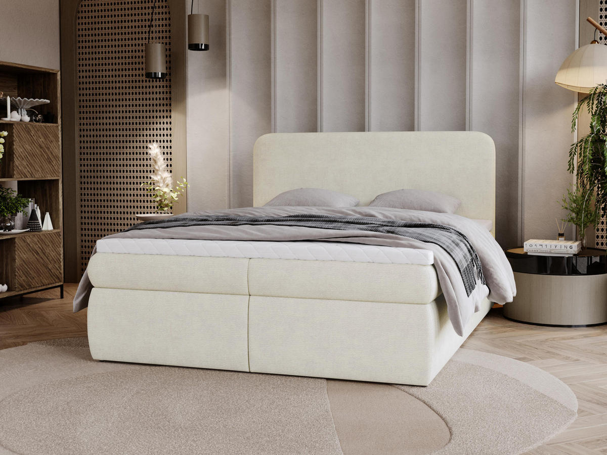 BOXBETT Bonny - H3 - Schwarz/Cappuccino, Holz/Holzwerkstoff (180/200cm) - MIRJAN24