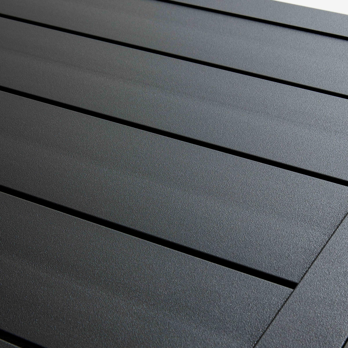 GARTENTISCH klappbar, Grau - Schwarz, Metall (60/60/110cm) - Oviala