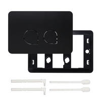 WC-SPÜLTASTE – Kompatibel mit Geberit Sigma-Serien 01, 20 und 30 – Schwarz - Schwarz, Metall (31/5.5/18.5cm)
