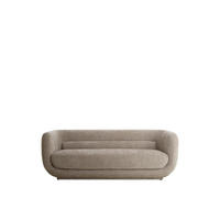 BANK Kialy Braun 237/96/75 cm - Braun, Holz (96/75/237cm) - Light & Living