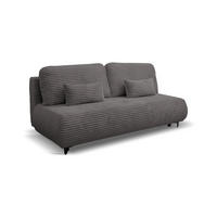 SCHLAFSOFA Etna mit Schlaffunktion und Bettkasten, Farbe: Grau, Cordstoff, Ottomane Unsiversal - Grau, Textil (205/80/90cm) - VENASI MÖBEL