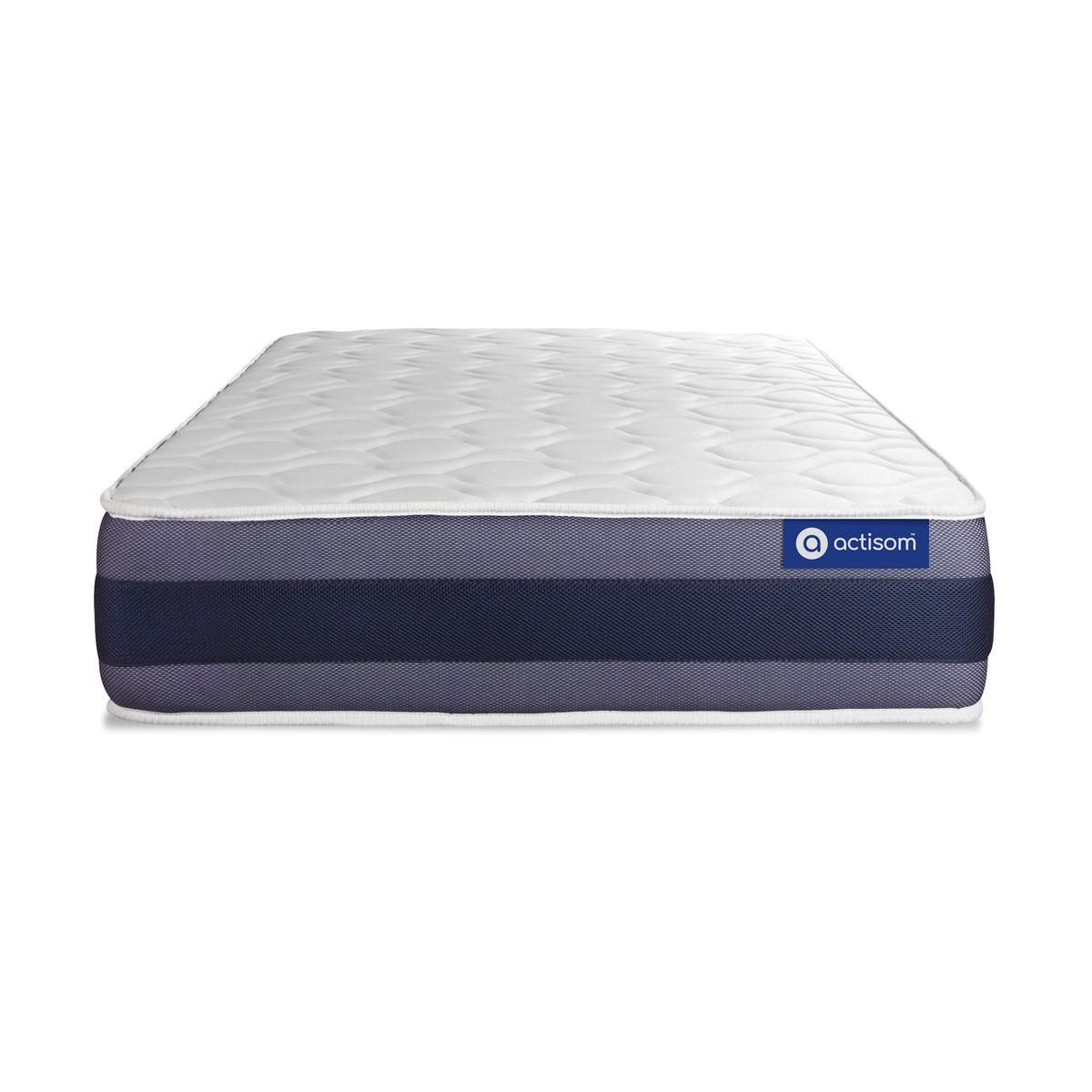 BETT Actimemo morpho Memory-Schaum 80 x 190 cm h1 - Kit Bettgestell Grau - Beige/Grau, Karton/Holz (80/190cm) - ACTISOM