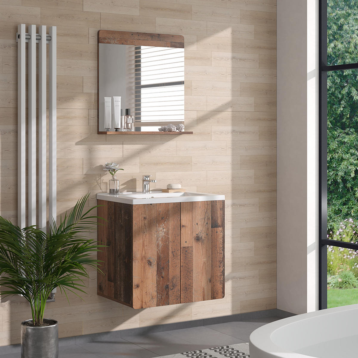 Braun, Glas (60/62/12cm) - Vicco