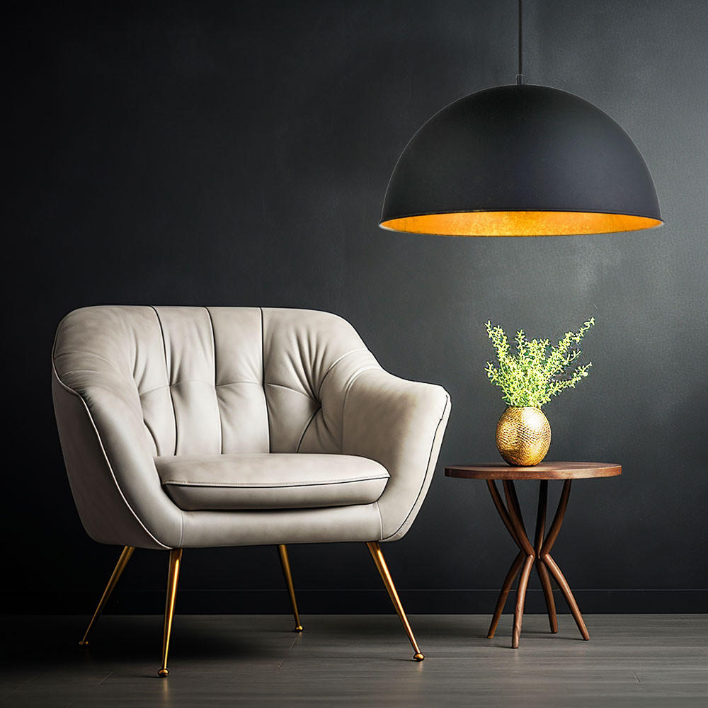 Thumbnail - Hängeleuchte, Schwarz, Metall, Rund, 41x120x41 cm, Lampen & Leuchten, Innenbeleuchtung, Hängelampen, Pendelleuchten