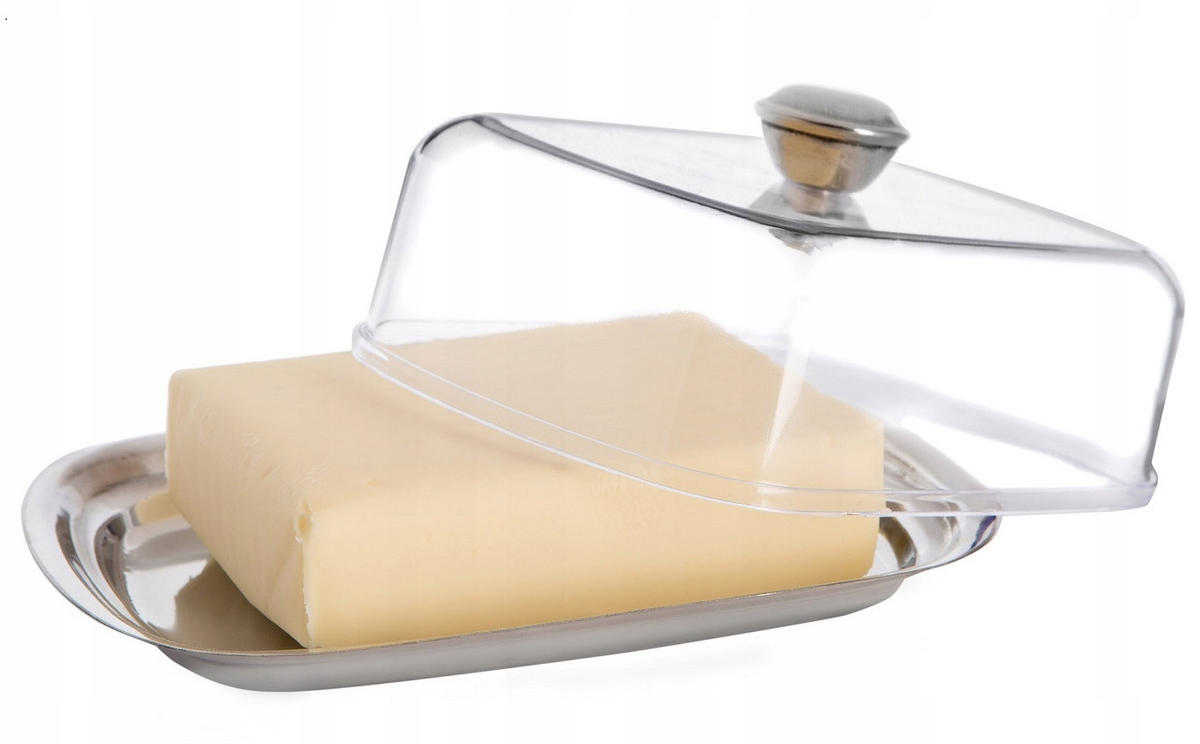 KADAX Butterdose Butterdose mit Deckelgriffbehälter - Transparent, Glas (11.5/7/15.5cm) - KADAX