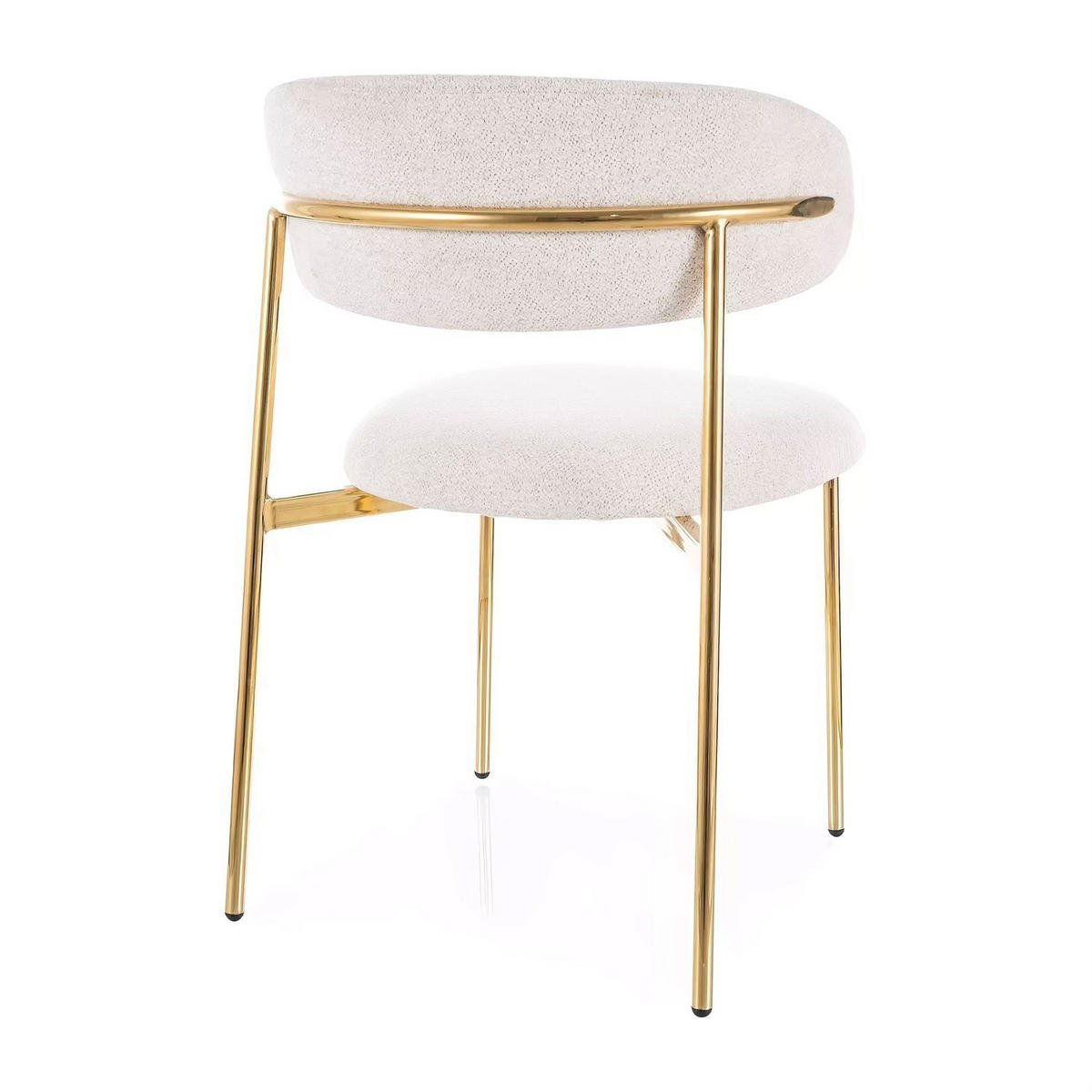 POLSTERSTUHL ELYSE GOLD - Beige, Textil (56/80/58cm) - Lookway