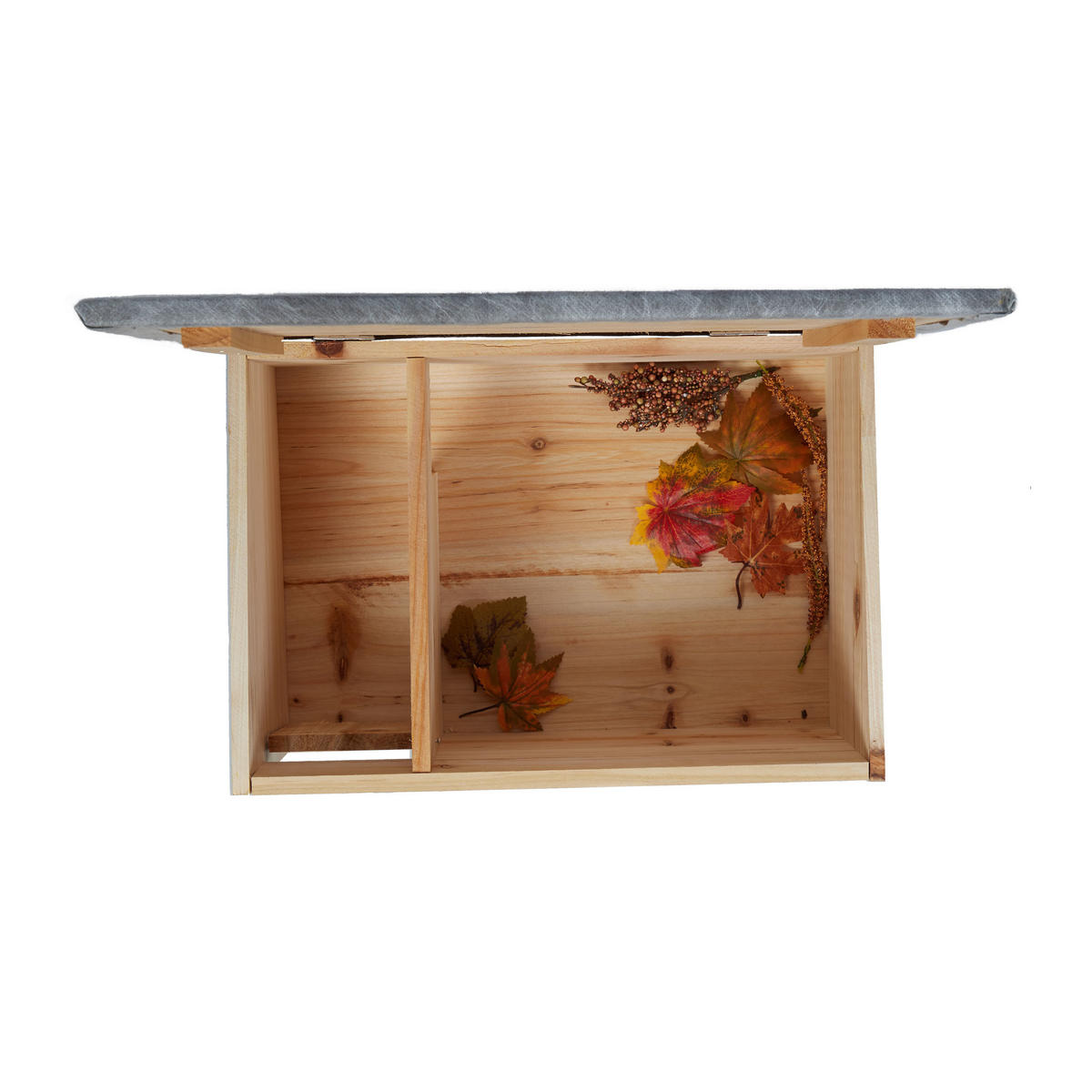 IGELHAUS - Hellbraun, Holz/Textil (46/21/34cm) - Relaxdays