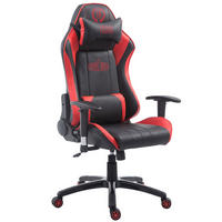 GAMINGSTUHL Shiva 2, Kunstleder Schwarz/Rot - Rot, Kunststoff/Textil (70/132/58cm) - TPFLiving