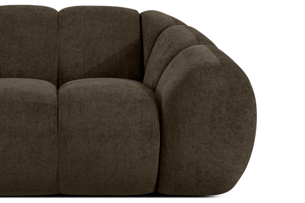 ECKSOFA LINKS FLAVA, Braun - Braun, Holz/Holzwerkstoff (310/354cm) - KONSIMO®