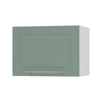 KÜCHENHÄNGESCHRANK Kvantum W4B/50 Mint Matt / Weiß Matt 50 / 32,5 / 36cm - Weiß/Mintgrün, Holz/Holzwerkstoff (50/36/32.5cm) - Feldmann-Wohnen