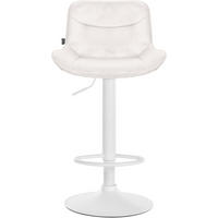 BARHOCKER Vulcano Samt weiß creme - Naturfarben/Weiß, Textil/Metall (49/106/51cm) - TPFLiving