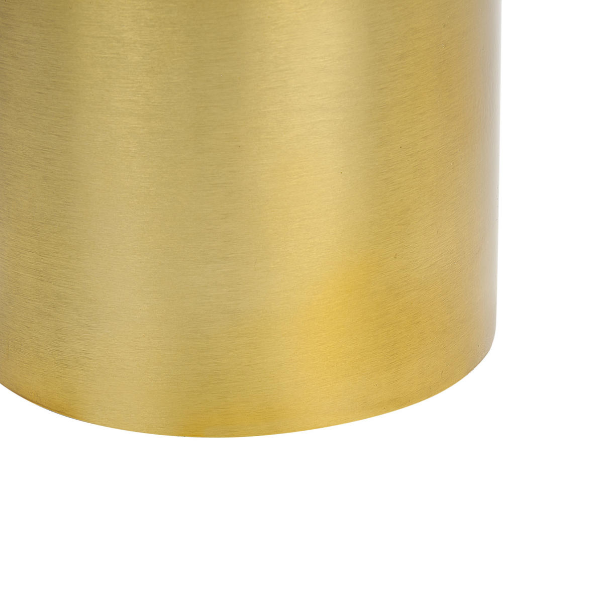 BEISTELLTISCH Metall/Marmor gold/weiß rund 40 cm Ariaga - Goldfarben/Weiß, Metall (40/40/47cm) - Beliani