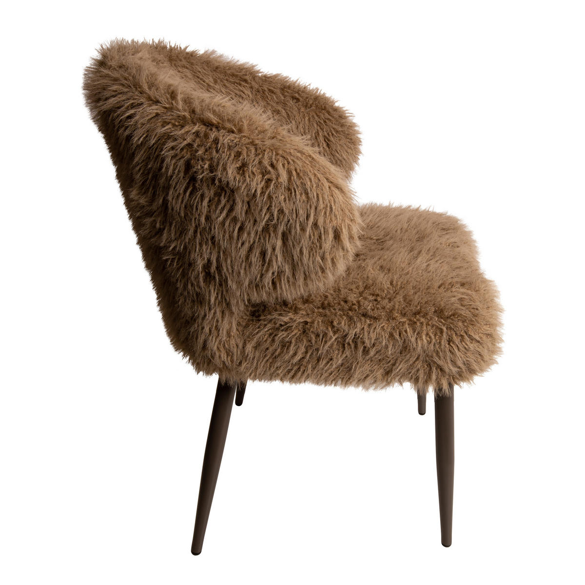 ESSZIMMERSTUHL Ares Braun 61/61/83cm - Braun, Textil (61/83/61cm) - PTMD Collection