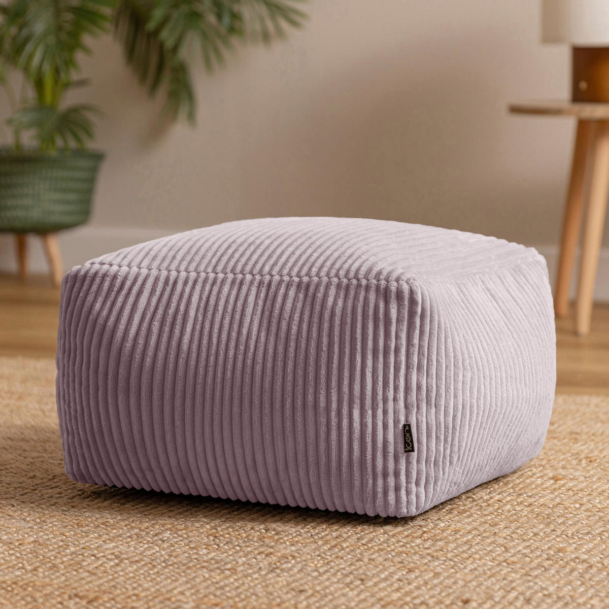 SITZPOUF Amara - Flieder, Textil (42/24/42cm) - icon