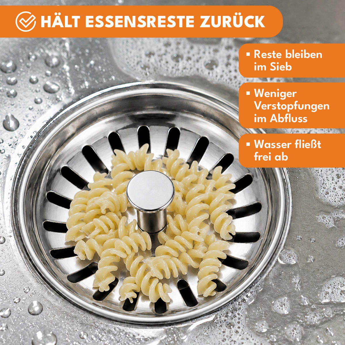 SIEBKÖRBCHEN 79mm - Silbereichenfarben, Metall (7.9/5/7.9cm) - KRUMAD
