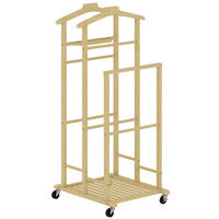 KLEIDERSTÄNDER Bambus Eiche - Eichefarben, Holz/Bambusholz (41/105/50cm) - HOMCOM
