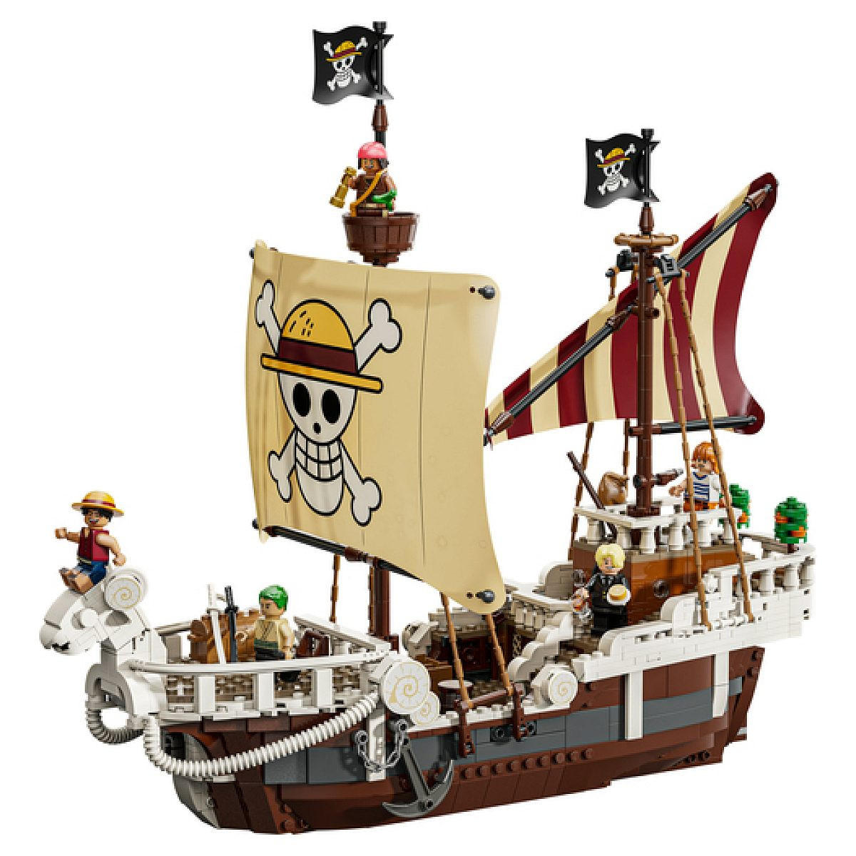 KLEMMBAUSTEINE Das Piratenschiff Going Merry - Rot, Kunststoff (37.8/9.4/48cm) - Lego