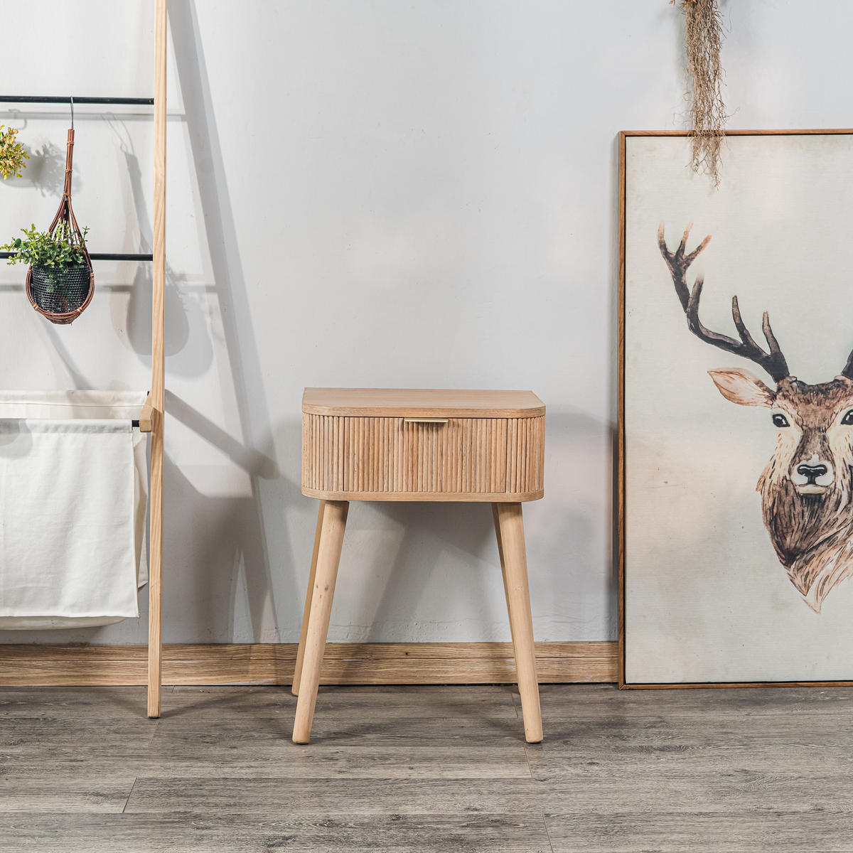 NACHTTISCH Rechteckig Braun 40 x 30 x 55 cm - Braun, Holz (40/55/30cm) - Nordlys