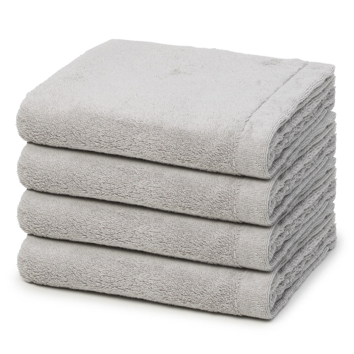 HANDTUCH Lifestyle 4er-Set - Grau, Textil (50/100cm) - Cawoe